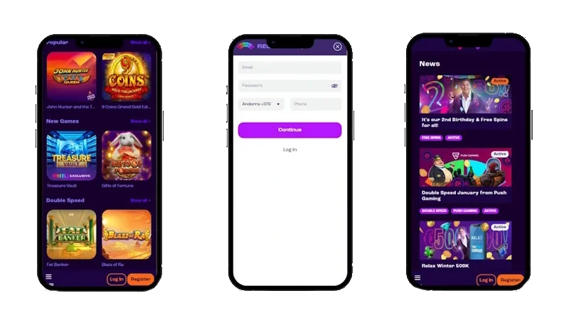 Wheelz Casino mobile vers
